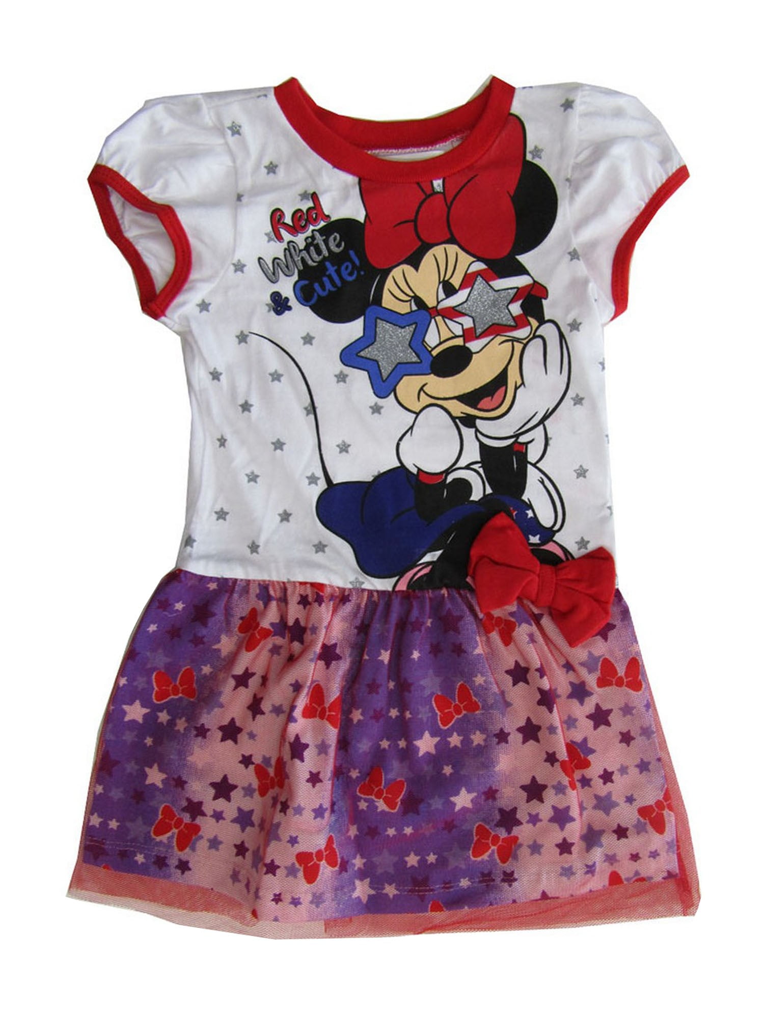 red and white combo dress