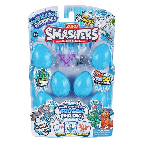 Paquet de 8 Smashers Dino Ice Age par ZURU 8 articles inclus.