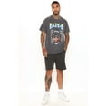 thumbnail image 4 of Eazy-E NWA Compton Men's Vintage Black Dye Wash Distressed Graphic Tee T-Shirt (Small, Black Vintage Wash), 4 of 5