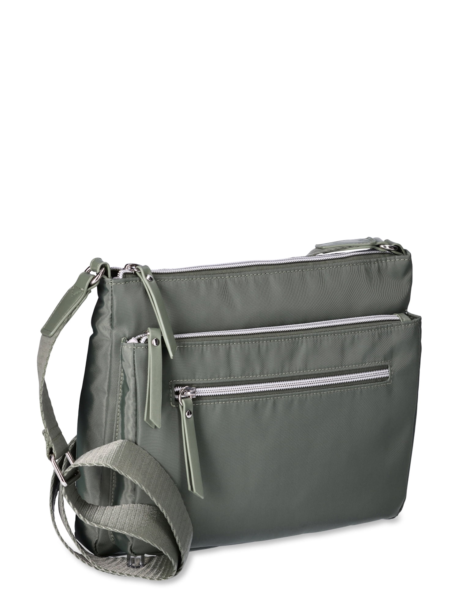 HOGAN KBW01PA3300U1X7D74 関税送料込 Time and Tru Women's Nylon Pine Crossbody, Olive Night
