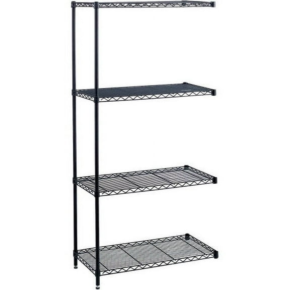Safco 36"x18" Industrial Add-On Unit in Black