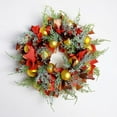 thumbnail image 4 of Christmas Wreath Winter Garland 19.7 Inch Artificial Wreath with Christmas Balls Ribbon Christmas Decorations Front Door Wreath for Winter Christmas Holiday Decor, 4 of 7