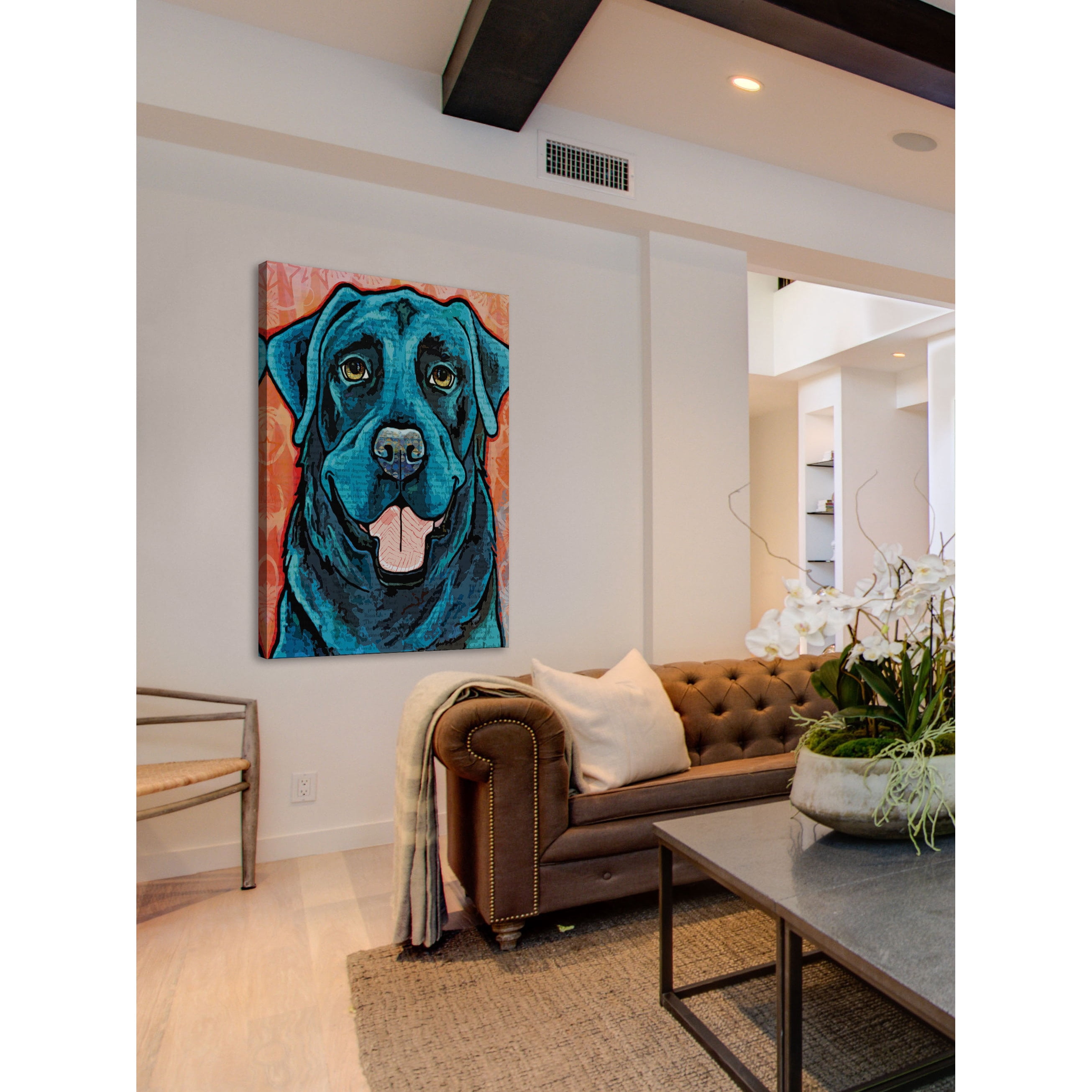 Marmont Hill Black Lab Painting Print