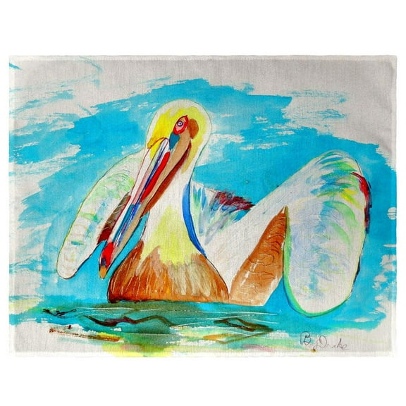 Betsy Drake Interiors Pelican in Teal Place Mat Set of 4