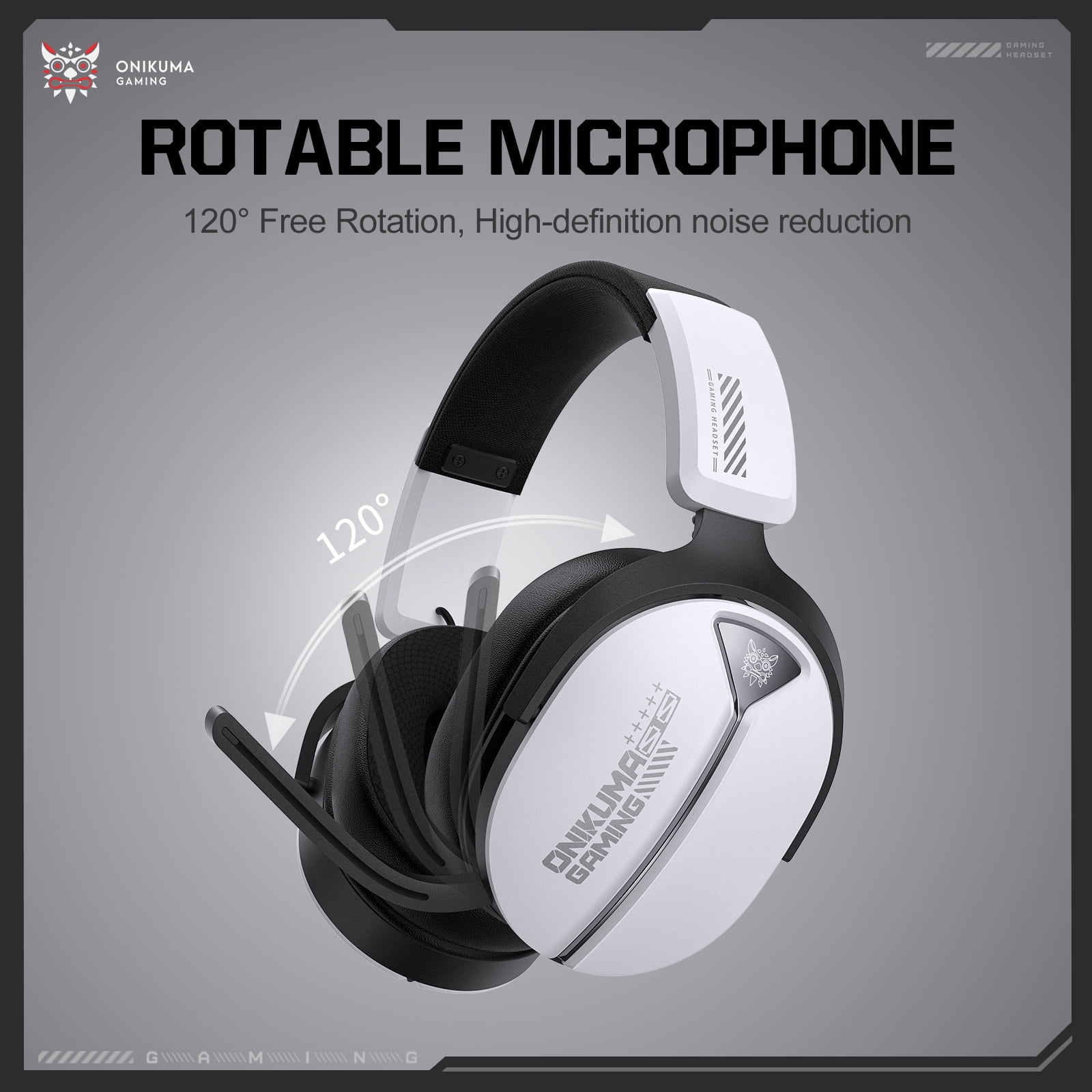 Siivton Wireless Gaming Headset with 60H Playtime, Bluetooth 5.4 & 2.4G Dual Mode, 950mAh Battery, Noise-Canceling Mic for PC,PS4,PS5,Switch,Mobile