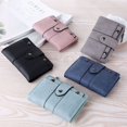 thumbnail image 1 of Cartera pequeña plegable de moda Cartera de mujer para tarjetero en piel Negro Sincero Electrónica, 1 of 1