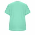 thumbnail image 5 of Otvok 2025 Womens Summer Tops Fashion Short Sleeve Out Blouse Funny V-Neck T-Shirt, 5 of 6
