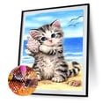 thumbnail image 2 of 5D bricolaje completo taladro diamante pintura mar caracol gato cruz puntada bordado Tmvgtek Oficina Multiescena Multifunción, 2 of 8
