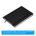 thumbnail image 3 of Unique Bargains 8.3x5.7' A5 Lined Journal Notebook Hardcover 160 Pages 80 Gsm Thick Ruled Paper, Black, 3 of 6