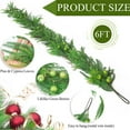 thumbnail image 5 of KKCXFJX Deals，Christmas Norfolk Garland- Single Fork Norfolk Natural Garland- Artificial Garland For Christmas Table Fireplace Wall Home Decoration,Christmas Decorations Gifts, 5 of 7