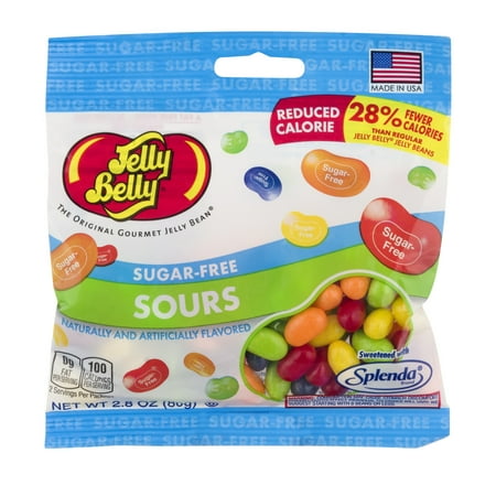 Sugar Free Licorice Jelly Beans - Jelly Belly, Sugar Free Sours Jelly Bean 2.8 Oz