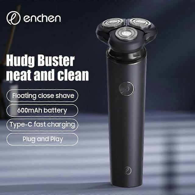 Enchen Electric shaver blackstone 7,Hudg Buster,Neat and clean,Floating close shave,600mAh battery,Type-C fast charging,Plug and Play.