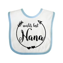 Inktastic World's Best Nana Girls Baby Bib