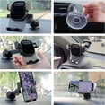 thumbnail image 6 of Phone Holders for Your Car, Universal Automobile Cradle Fit for iPhone Android and All Smartphones, Dark Black, 6 of 7