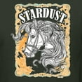 thumbnail image 6 of Wild Bobby Star Dust Horse Black and Yellow Distressed Vintage Women Graphic Tee, Forest Green, XX-Large, 6 of 6