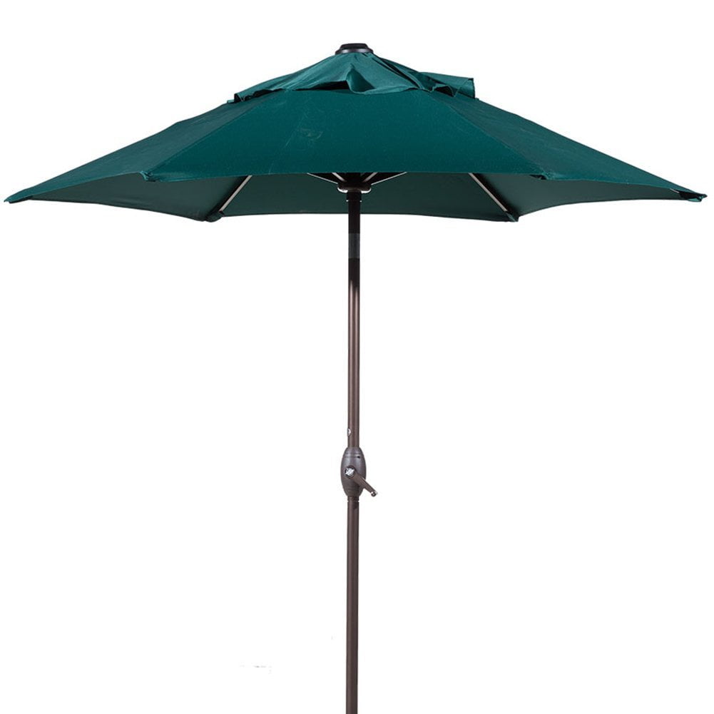 Abba Patio 7 5 Ft Round Outdoor Market Patio Umbrella With Push Button Tilt And Crank Lift Multiple Colors Walmart Com Walmart Com