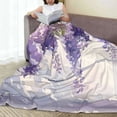 thumbnail image 6 of Vsdgher Lavender Blooms Window Ultra-Soft Micro flannel Blanket Throw Blankets for Couch Sofa, Bed (4 sizes)-80"x60", 6 of 7
