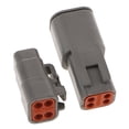 thumbnail image 3 of LOVIVER 1 Set 4Pins Way Sealed Waterproof Electrical Wire Connector Plugs Terminals, 3 of 8