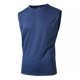thumbnail image 2 of Camiseta sin mangas de cuello redondo para hombre, de malla de color liso, transpirable, de alta elasticidad, deportiva, sin mangas, de poliéster., 2 of 9