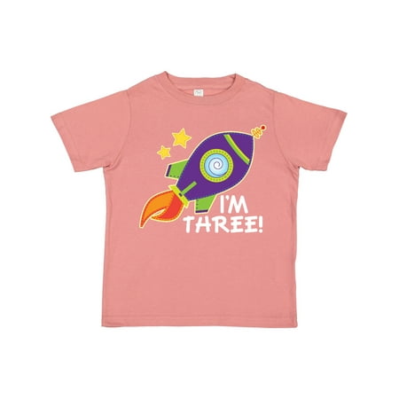 

Inktastic 3rd Birthday Space Rocket Boys Boys or Girls Toddler T-Shirt