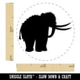 thumbnail image 2 of Woolly Mammoth Solid Self-Inking Rubber Stamp Ink Stamper - Pink Ink - Medium 1 Inch, 2 of 7