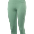 thumbnail image 4 of A2Y Women's High Waist Super Soft Cotton Full Length Leggings Light Green L, 4 of 6