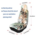 thumbnail image 6 of ZNDUO Tropical Psychedelic Plants Pattern Car Seat Covers, Breathable Polyester Universal Seat Covers for Cars, 2PCS Car Seat Covers Front Seats Only, 6 of 8