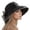 Black, variant on Summer Women Outdoor Floral Elegant Sun Hat Beret for Beach Travel Garden Party