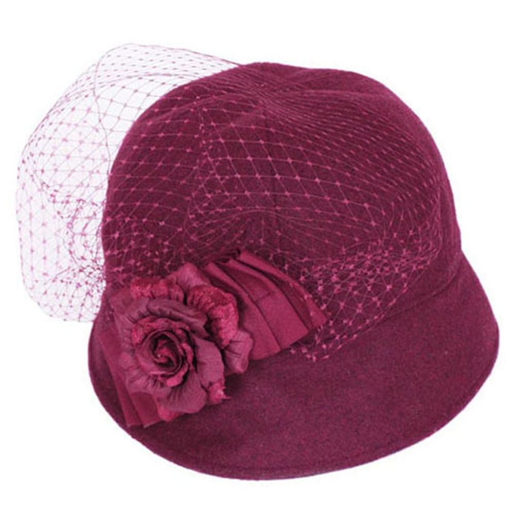 SS/Sophia - Flower Cloche Hat with 