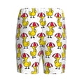 thumbnail image 2 of Lsque Rubber Duck Chicken Bird Mens Sleep Pajama Shorts,Short Pajama Pants, Cotton Ultra-Soft Knit-XX-Large, 2 of 9