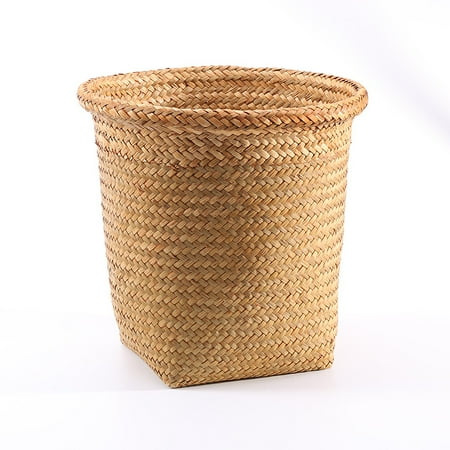 XiaoBanDeng Storlon -Edited Non -Rattan Round Flower Pot Set Storage Basket Storage Basket Storage Bucket Garbage Gardener Gardening