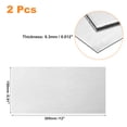 thumbnail image 2 of Uxcell 2Pack 305mm x 150mm x 0.3mm Rectangle 5052 Aluminum Sheet Flat Metal Plate Stock, 2 of 5