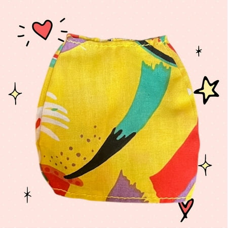 Lol Surprise doll OMG Bartz Doll Clothing Yellow Abstract Short Skirt Cotton