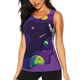 thumbnail image 1 of Balery Astronaut Camiseta sin mangas estampada ligera para mujer, tops de entrenamiento sin mangas, camisetas de yoga transpirables de secado rápido.-Small, 1 of 5