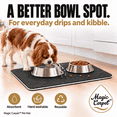 thumbnail image 3 of Magic Carpet™ Absorbent Dog Bowl & Crate Mat, X-Large, 1-Pack, 25" x 38.75" | Soaks Up Spills & Slobber, Washable, Low-Profile, Made in USA, 3 of 10
