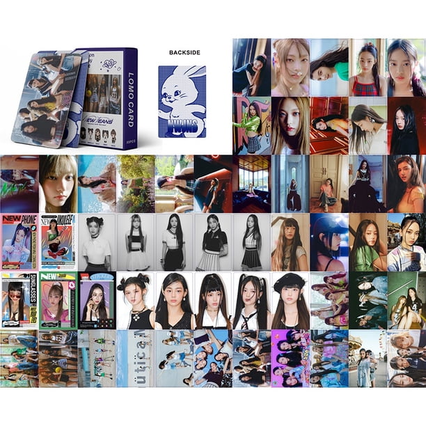 55 Unids/Caja Nuevo-Jeans Photocards OMG Atención LOMO Tarjeta Álbum Postal MINJI HANNI Gao Jiahui unisex