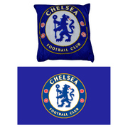 Chelsea - Crest Cushion (15 by 15 inches) & Core Crest Flag Set (3 by 5 inches) (2 Pieces)