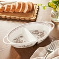 thumbnail image 2 of The Pioneer Woman Agatha Stoneware Divided Serving Tray, Brown, 2 of 6