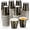 Black and Gold, variant on 100 count White Rainbow Colorful Disposable Paper Cups to School Polka Dot Shot 9 oz Coffee Drinkware Bulk for Wedding Dinner Party Supplies (White and Colorful)