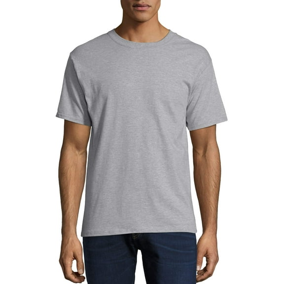 Hanes Men's and Big Men's Beefy-T Crew Neck Short Sleeve T-Shirt, Up To 6XL