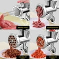 thumbnail image 2 of Manual Meat Grinder, Stainless Steel Effortless Hand Crank for Fresh Ground Beef, Sausages & Pet Food, Ideal for Home Kitchen Restaurant Butcher’s Shop, 2 of 9