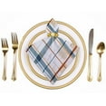 thumbnail image 2 of PHYHOO Checkered Lines Print Cloth Napkins Dinner Napkins Cloth Set, Washable Napkins for Dinner Table Kitchen Party, Wedding, Restaurant &amp; Camping  4 PCS, 2 of 7