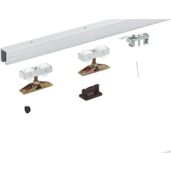 HAWA Junior 80/Z Single 176 Lb. Sliding Door Hardware Fitting Set Top Hung System with Upper Track 6' 6 3/4"