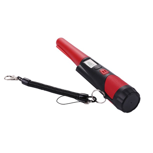 Detector de metales de mano - Detector de metales de oro - Sintonización automática de vibraciones - Detector de metales de mano - Largo alcance - 360° - Herramienta de medición (rojo) ShuxiuWang 8390613549495