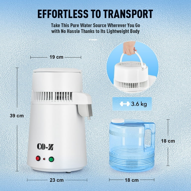 浄水器・整水器 LIXIL Mixer with Built-in Water Purifier CO-Z Water Purifier for Home, 4L BPA-Free Distilled Water
