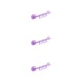 thumbnail image 1 of Ounissouiy Colgador de pared 6 ganchos estante ajustable estantes colgantes soportes ventosa ventosa sin rastro para accesorios púrpura Type1 NO1, 1 of 6
