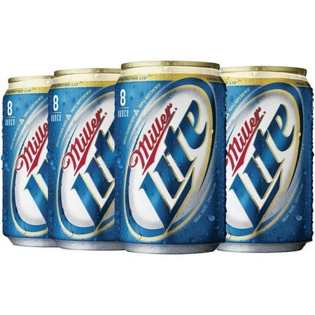 Miller Lite Lager Beer, 24 Pack, 8 fl. oz. Cans, 4.2% ABV - Walmart.com