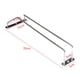 thumbnail image 5 of Yuarrent Sola debajo del gabinete Stemware Rack Barra de cocina Alambre de acero inoxidable Soporte para colgar copas de vino Almacenamiento y organización del hogar 35cm Yuarrent HA0679-02B, 5 of 6
