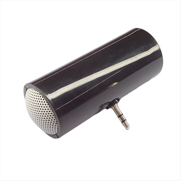 Mini Altavoz Altavoz Portátil de 3,5 mm Mini Altavoz Amplificado Conecta y Reproduce para Teléfonos Móviles y Tabletas Negro