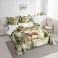 thumbnail image 3 of Homewish Wild Deer 7-Piece Twin Bedding Sets,Woodland Animal Bedding Comforter Set,Tropical Botanical Pine Tree Sheet Sets For Men Women,Microfiber Bedroom Decor Reversible, 3 of 8